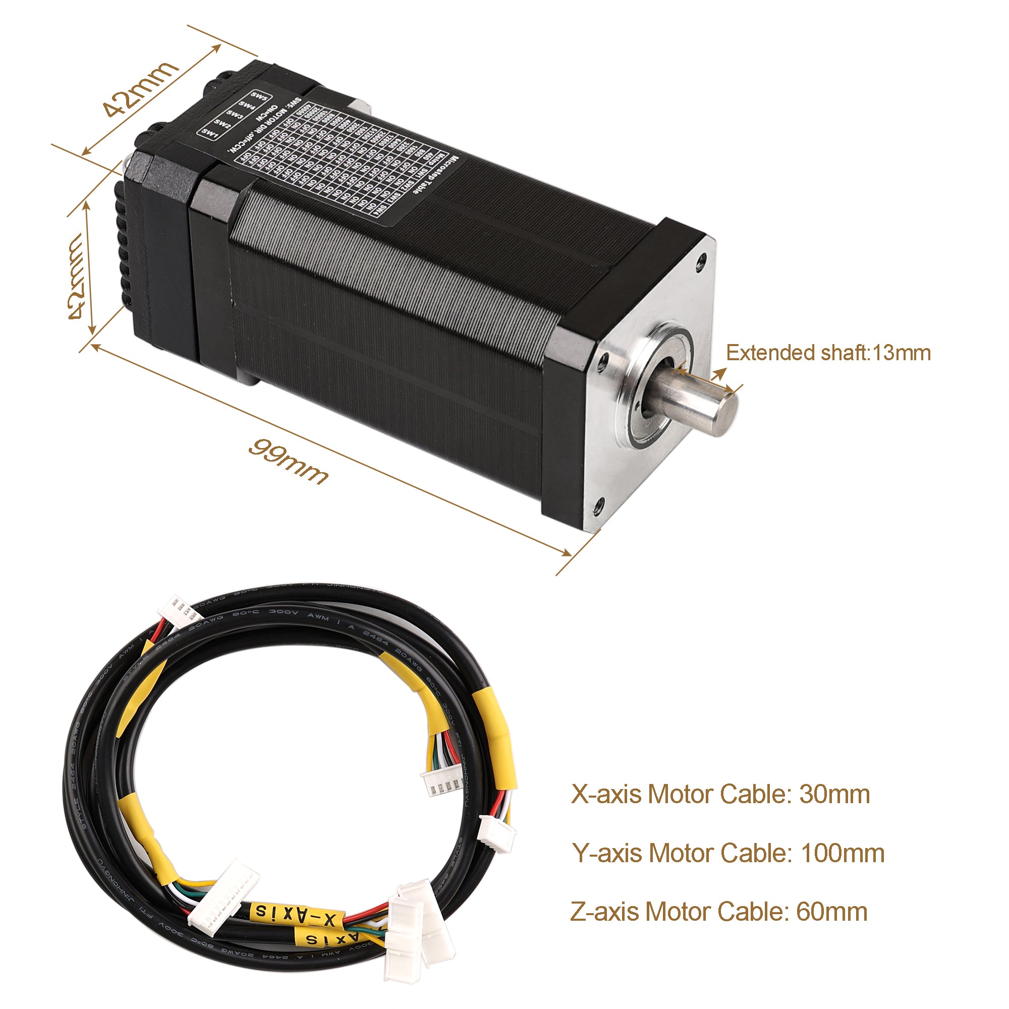 Nema17 Closed Loop Stepper Motor Kit for AnoleX CNC Router 3030-Evo Max/3060-Evo Max