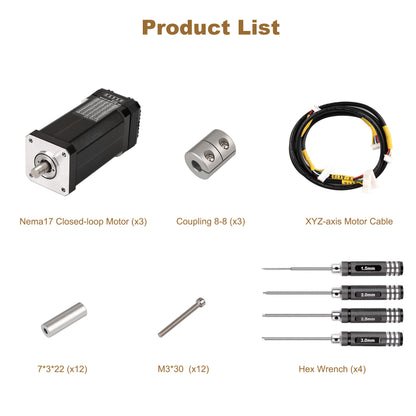 Nema17 Closed Loop Stepper Motor Kit for AnoleX CNC Router 3030-Evo Max/3060-Evo Max