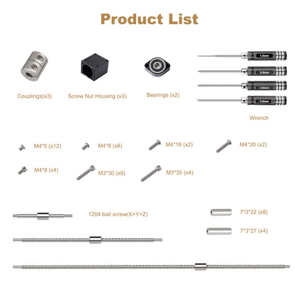 1204 Ball Screw Upgrade Kit for AnoleX CNC 3060-Evo Max