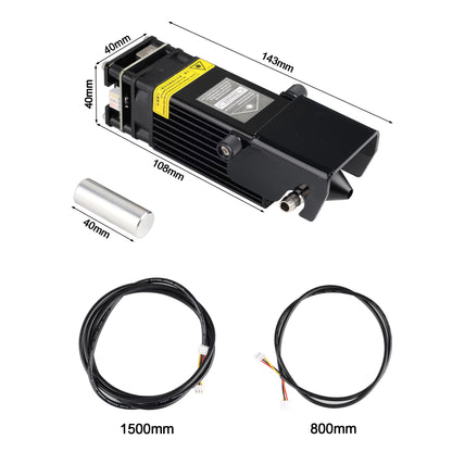 10W Optical Power Laser Module with Air Assistance Nozzle for All AnoleX CNC Router Machine
