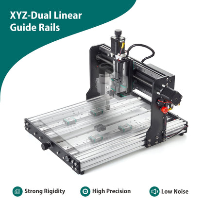 AnoleX 3030-Evo Pro Desktop CNC Router with 65mm Spindle Clamp