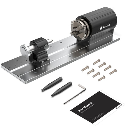 4th Axis Rotary Module for 4030-Evo Ultra, w/ Industrial Harmonic Reducer 50:1, Clamped Range: Length 20-260mm, Diameter 2-67mm