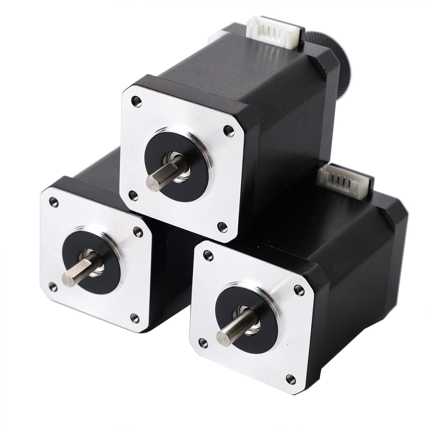 3Pcs Nema 17 Stepper Motor Bipolar 1.5A 65Ncm 42x42x60mm 1.8deg 4 Wires with 1m Cable and Connector