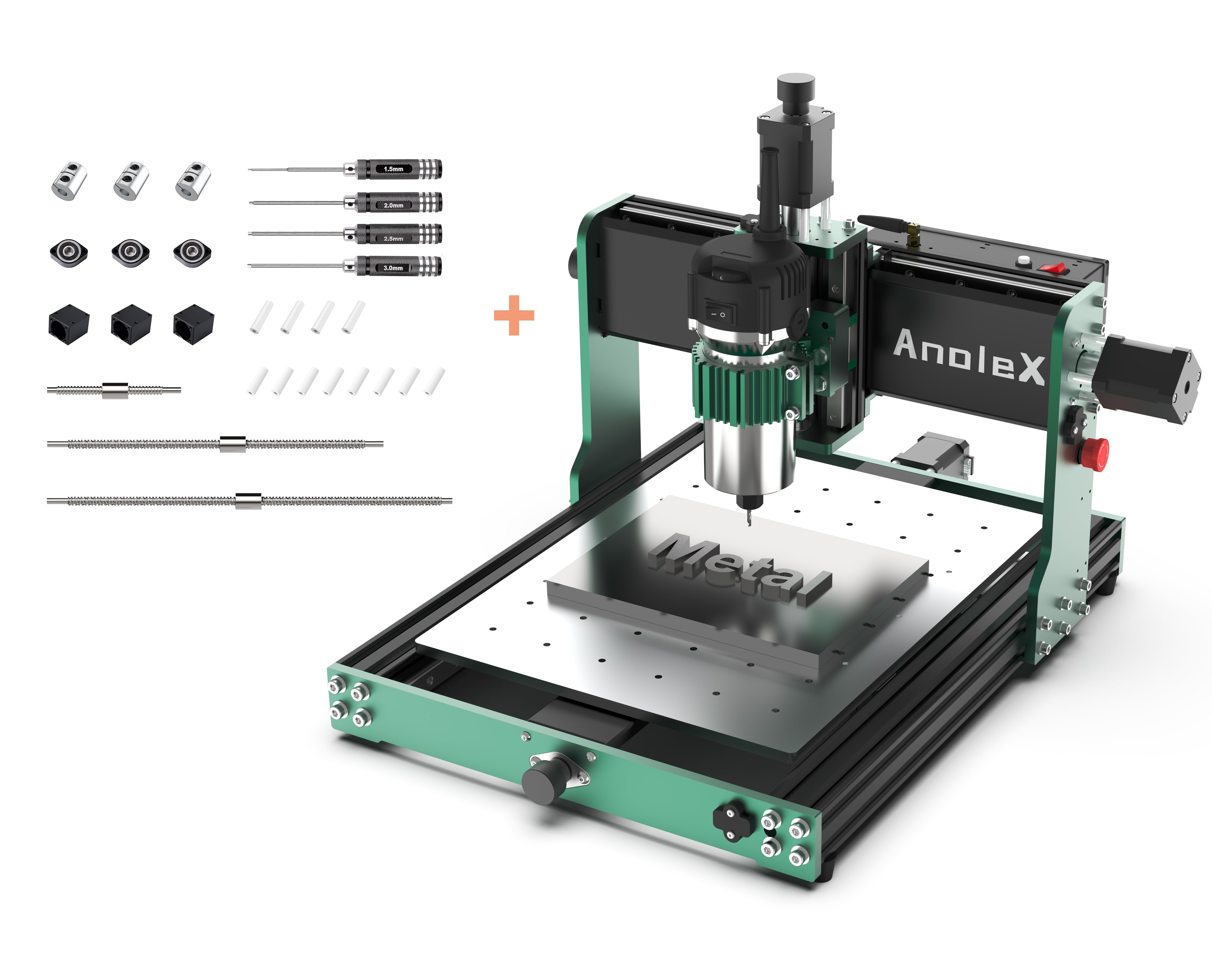 AnoleX CNC Router Machine 3030-Evo Max + 1204 Ball Screw Upgrade Kit