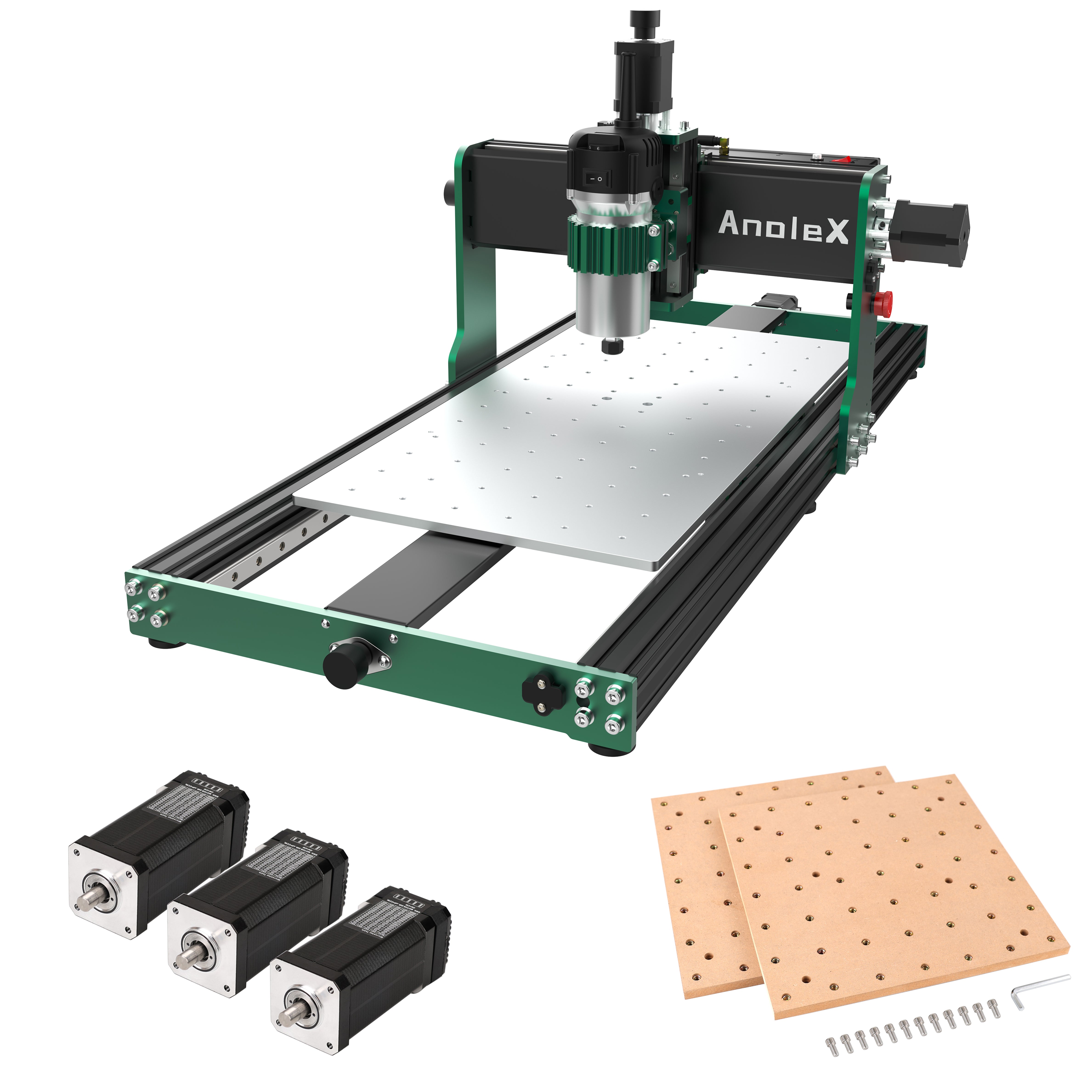 AnoleX CNC Router Machine 3060-Evo Max + Nema17 Closed Loop Motor Kit +MDF Spoilboard