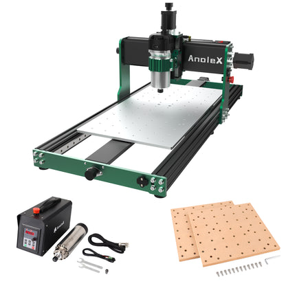 AnoleX CNC Router Machine 3060-Evo Max+ 1.5kw Spindle Kit+MDF Spoilboard