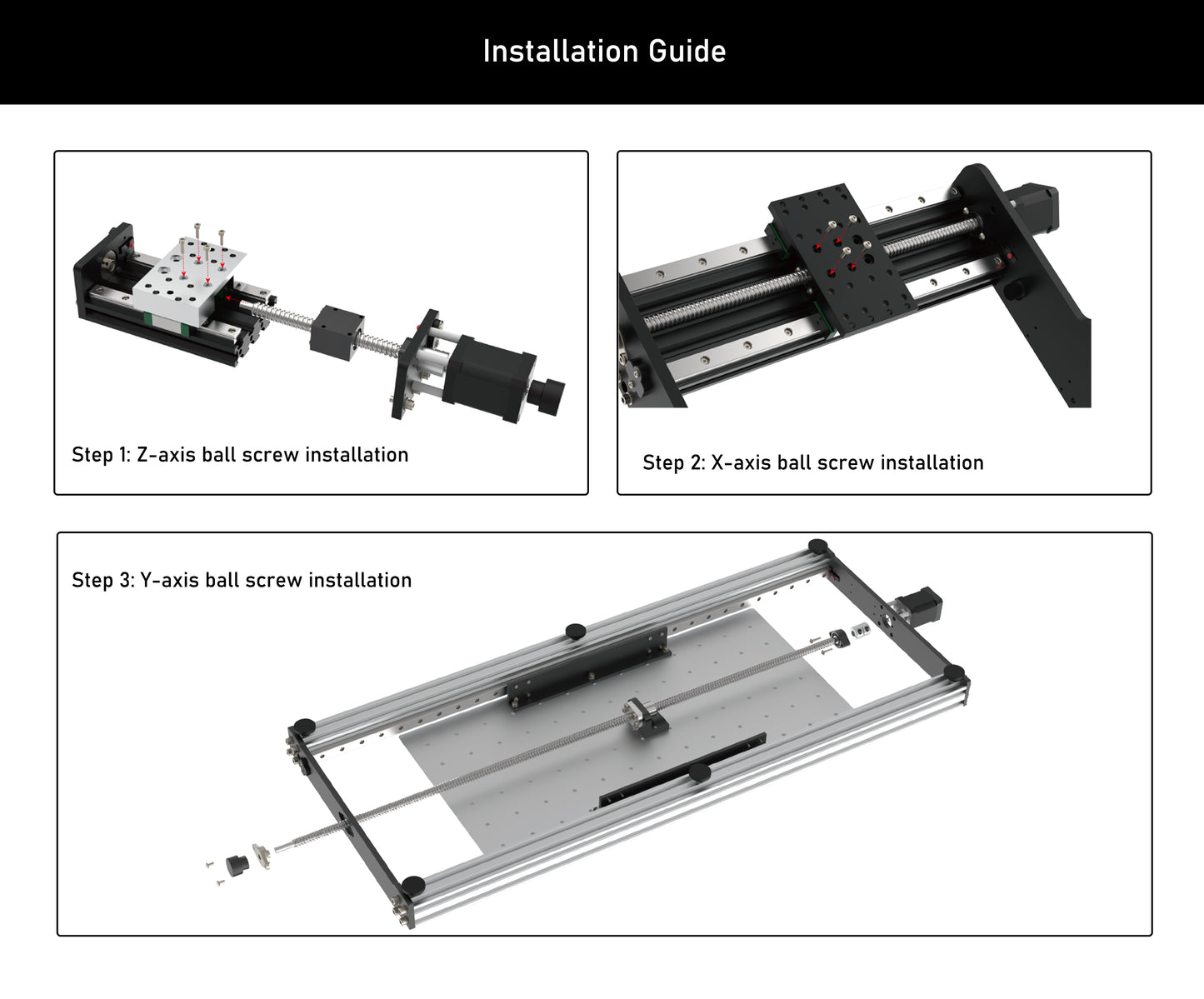 1204 Ball Screw Upgrade Kit for AnoleX 3060-Evo Pro