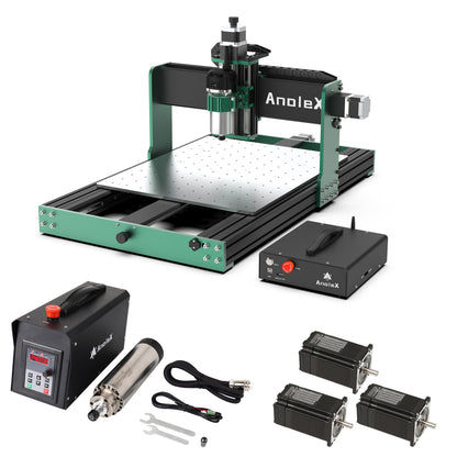 AnoleX CNC Router Machine 4060-Evo Ultra 2 + 1.5kw Spindle Kit + 3Pcs Closed Loop Stepper Motor