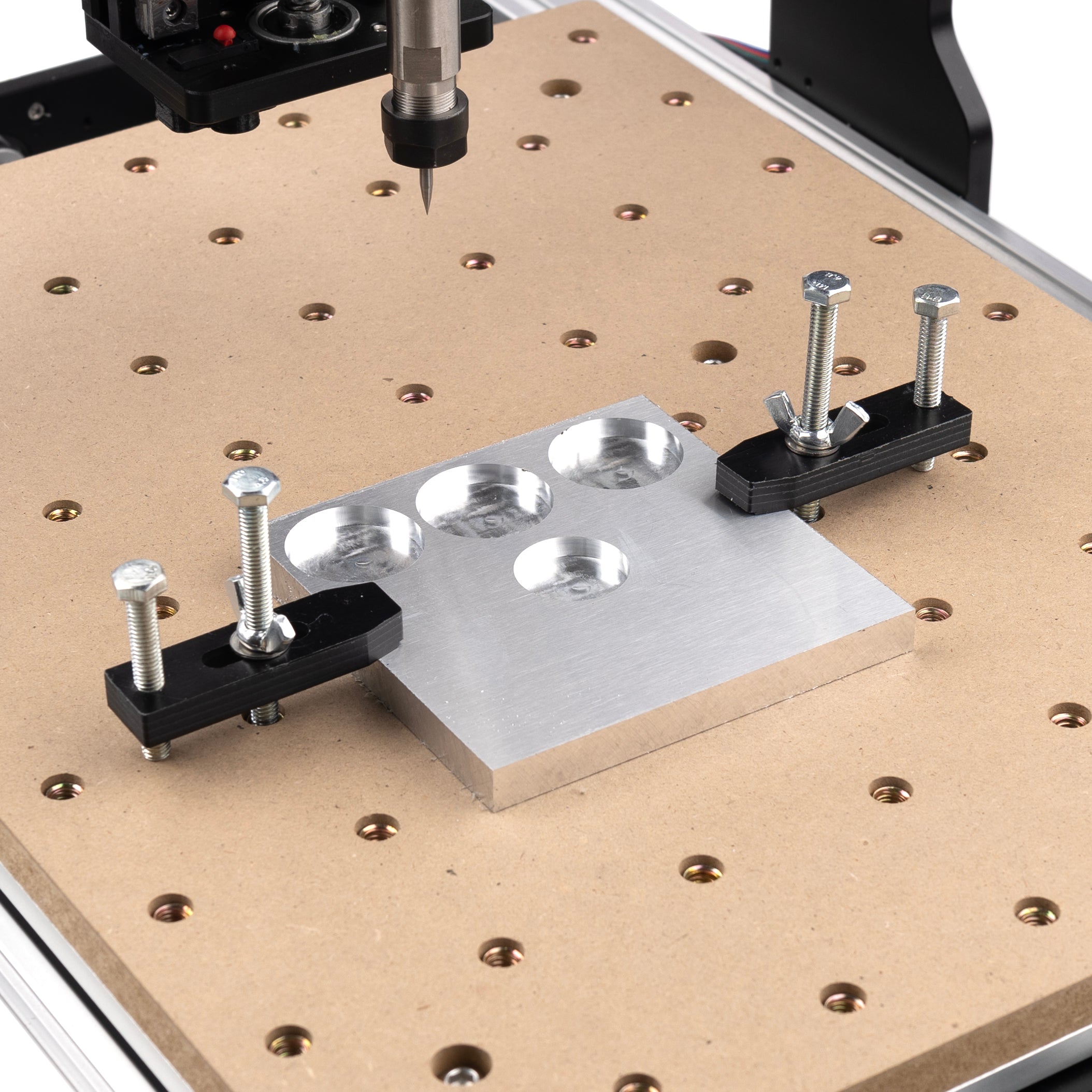 AnoleX CNC Router Machine 3030-Evo Max + 1204 Ball Screw Upgrade Kit+ Nema17 Closed Loop Motor Kit +MDF Spoilboard