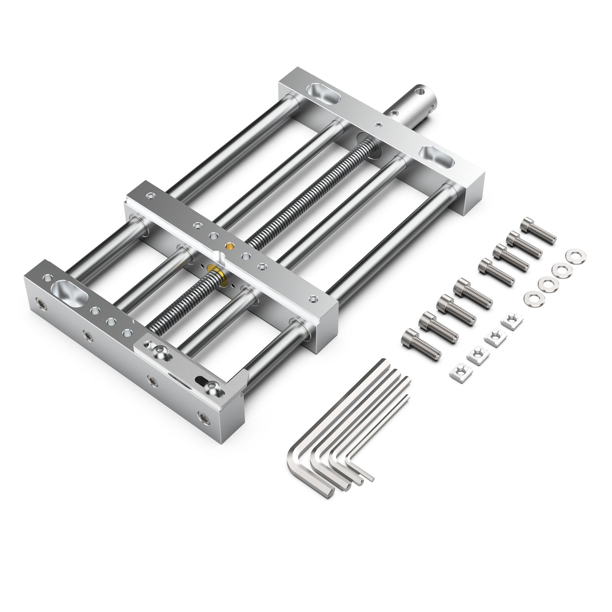 CNC Router High-Precision Aluminum Vise Bench Clamp, 282mm x 150mm x 3 ...